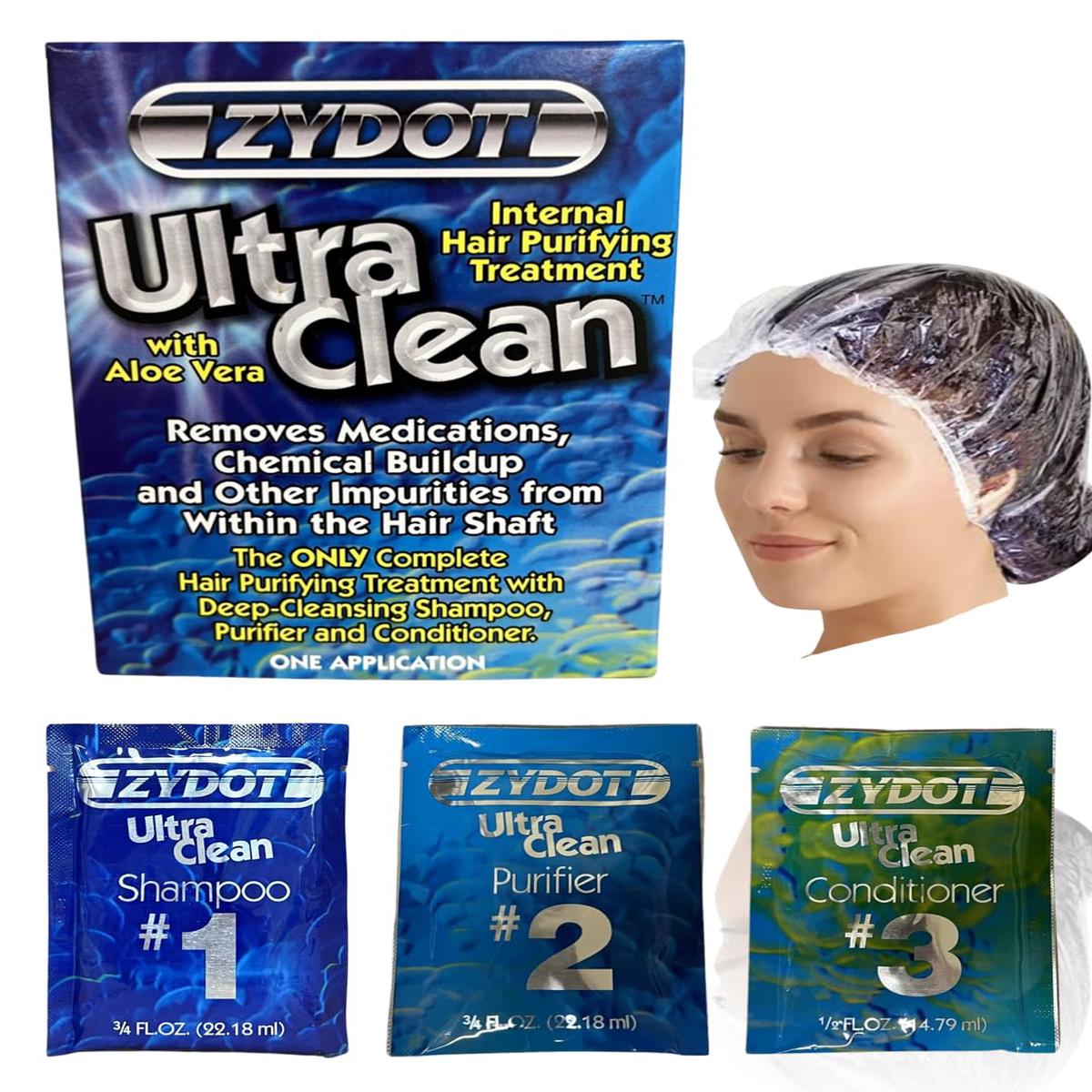 Zydot Ultra Clean Shampoo Kit for Detoxing and Cleansing Hair Folicle. Detox Cleanse with Toxin Removal