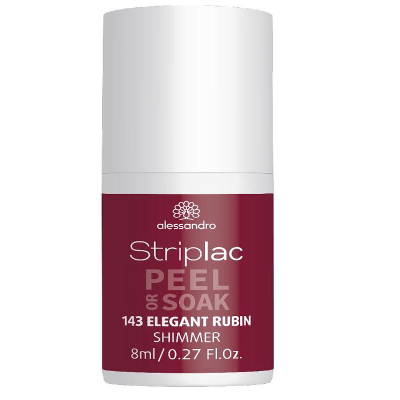 Alessandro STRIPLAC PEEL OR SOAK nail polish 8ml - 143 Elegant Ruby